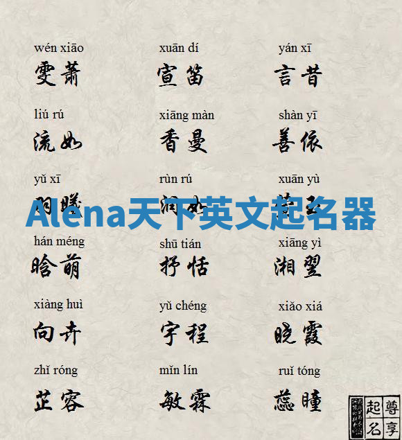 Alena天下英文起名器 Alena天下英文起名器