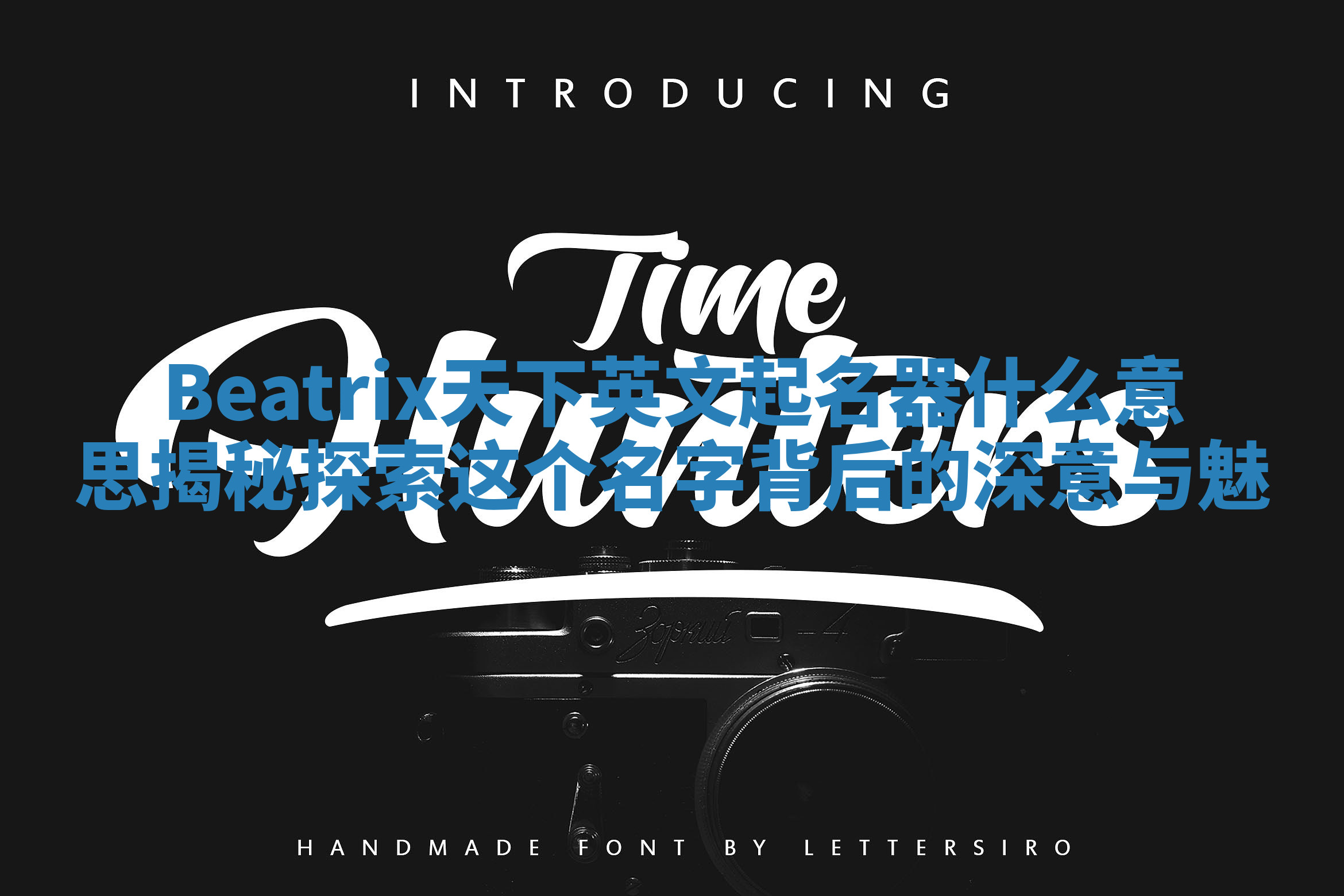 Beatrix天下英文起名器什么意思揭秘 探索这个名字背后的深意与魅