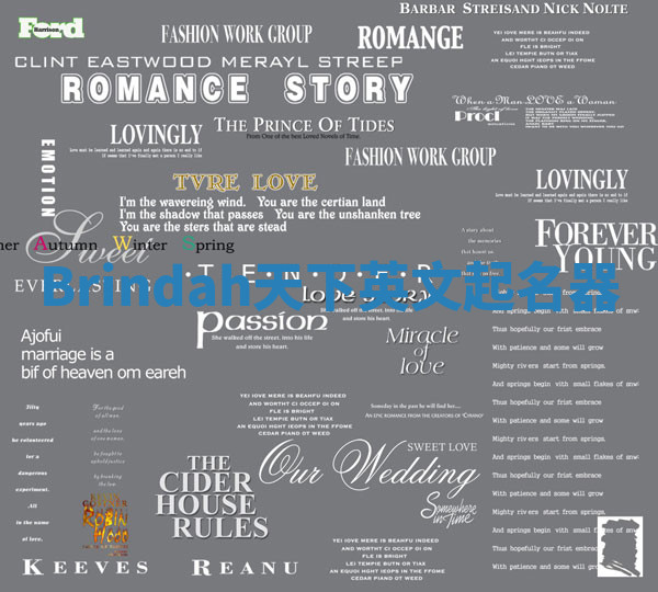 Brindah天下英文起名器 Brindah天下英文起名器