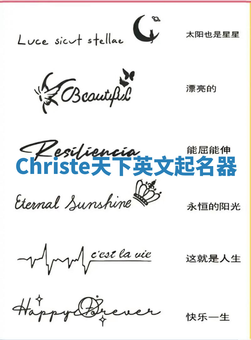 Christe天下英文起名器