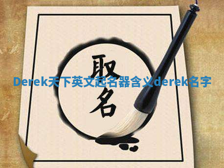 Derek天下英文起名器含义 derek名字