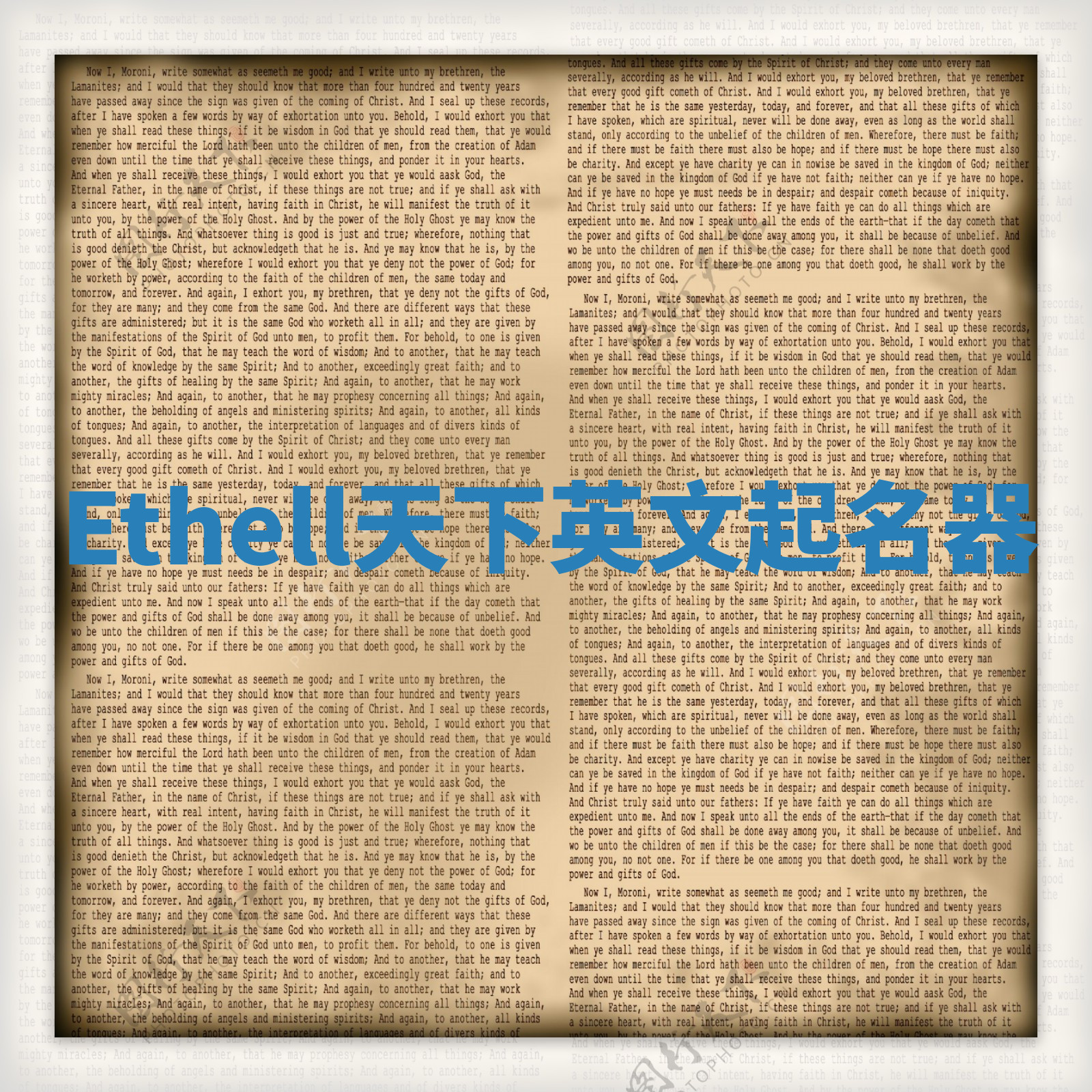 Ethell天下英文起名器 Ethell天下英文起名器