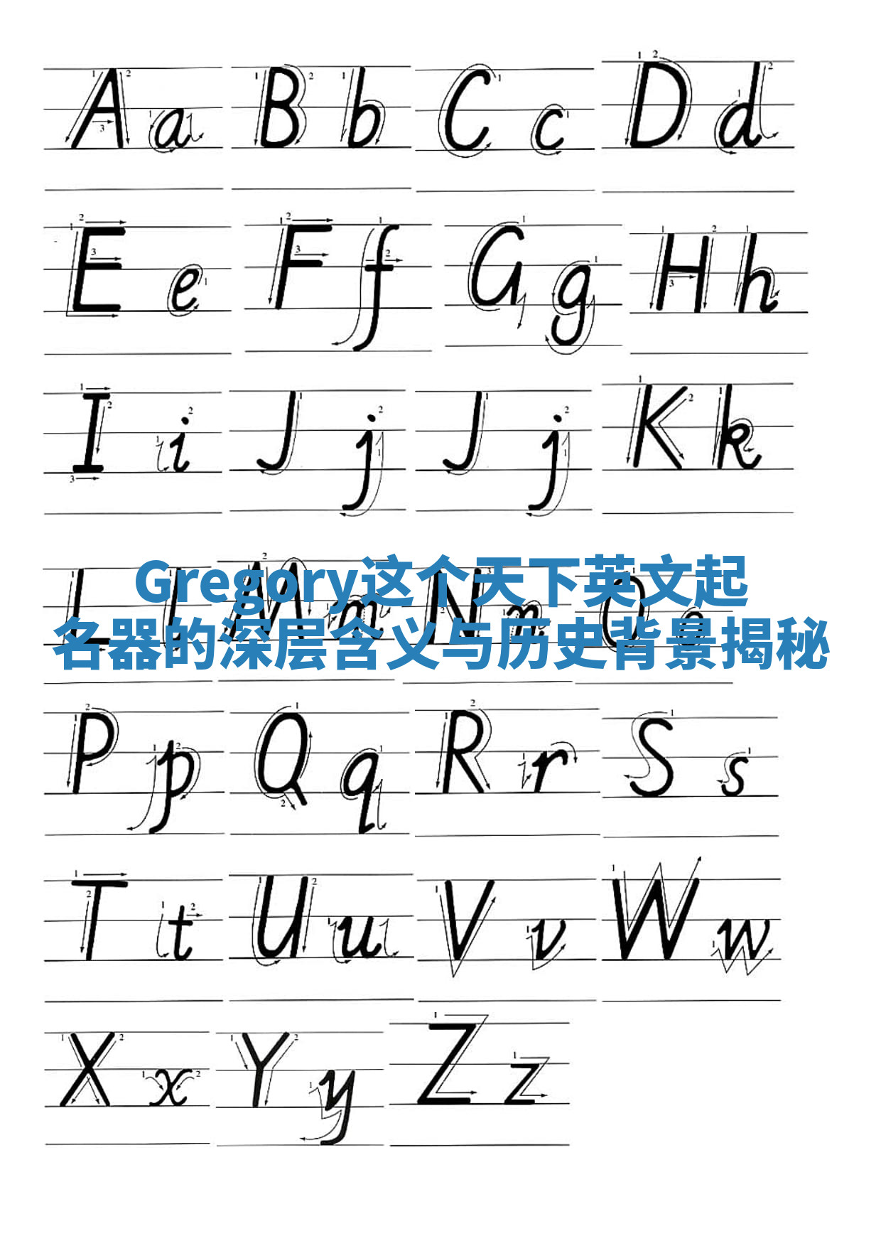 Gregory这个天下英文起名器的深层含义与历史背景揭秘 Gregory这个天下英文起名器的深层含义与历史背景揭秘