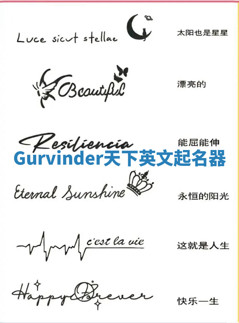 Gurvinder天下英文起名器 Gurvinder天下英文起名器