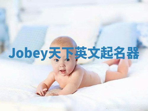 Jobey天下英文起名器
