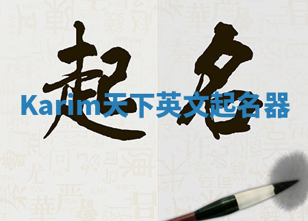 Karim天下英文起名器