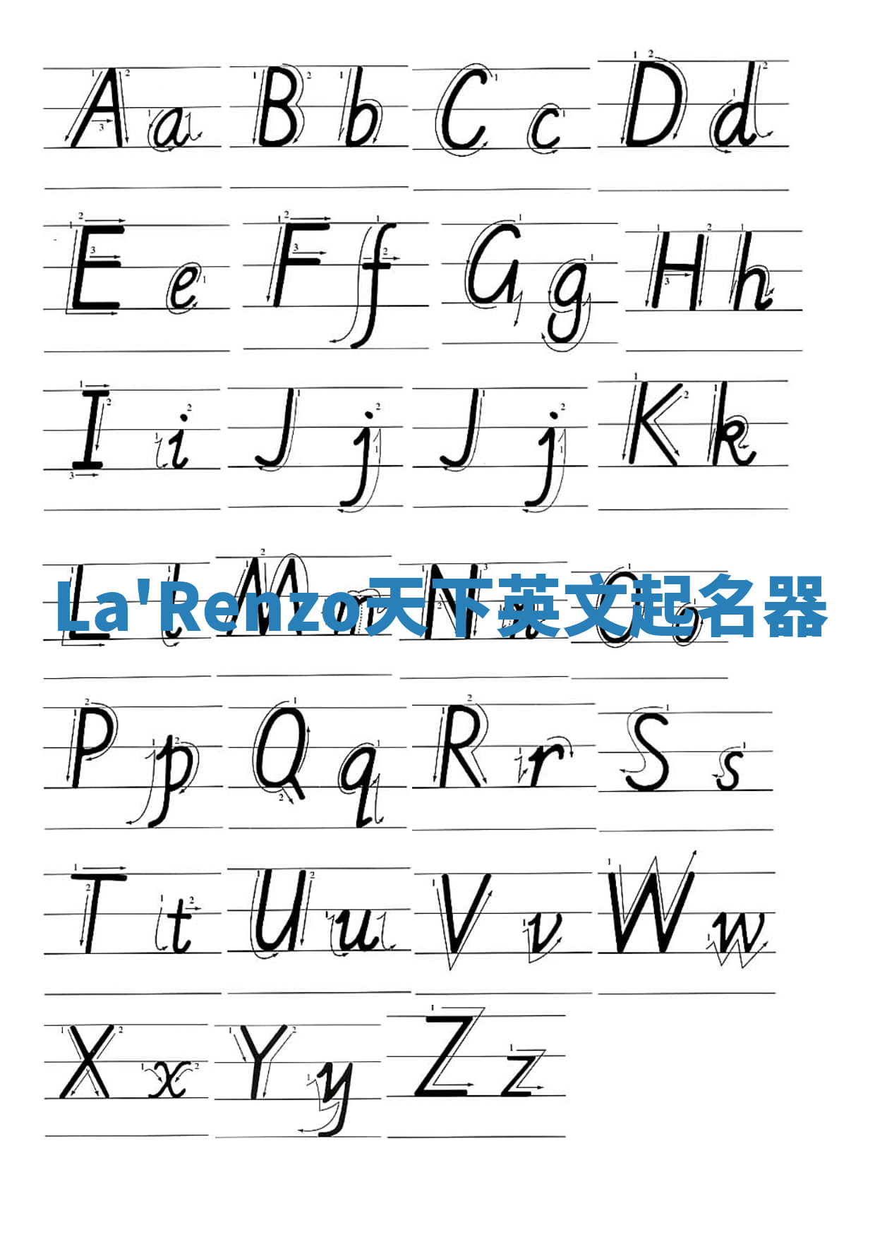 La'Renzo天下英文起名器