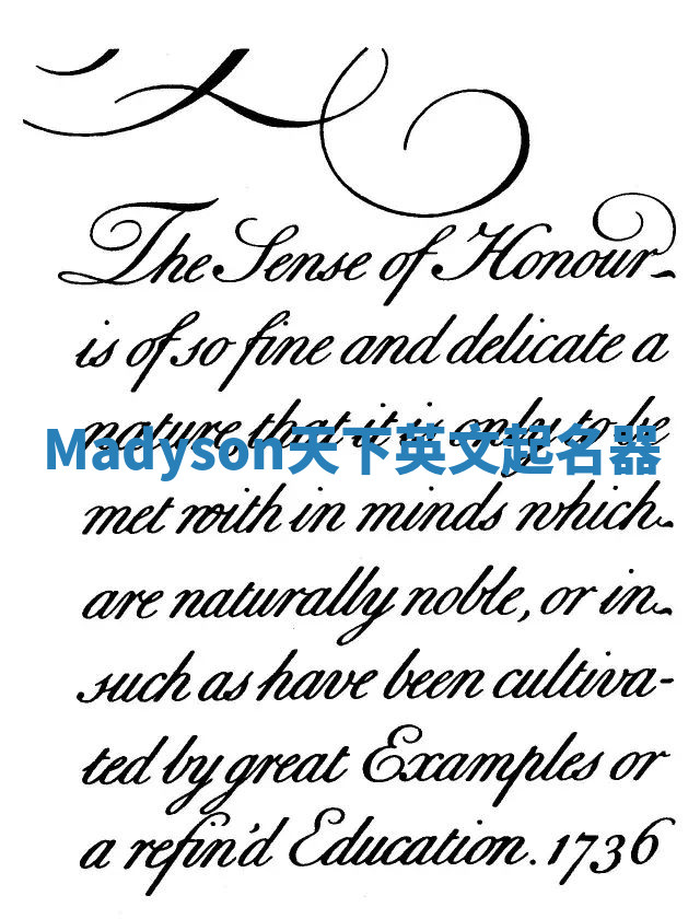 Madyson天下英文起名器