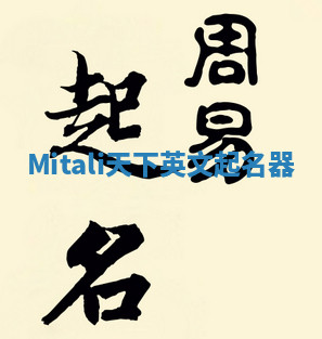 Mitali天下英文起名器 Mitali天下英文起名器