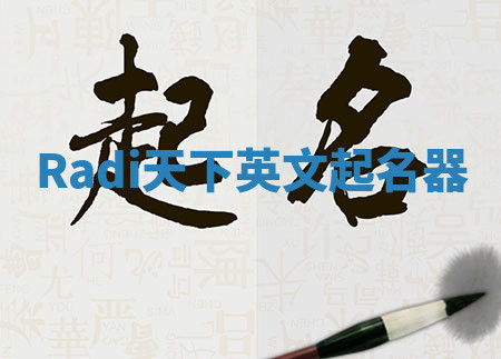 Radi天下英文起名器 Radi天下英文起名器