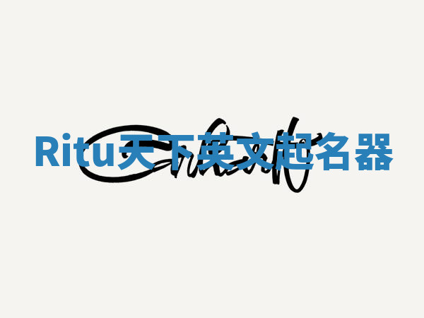 Ritu天下英文起名器