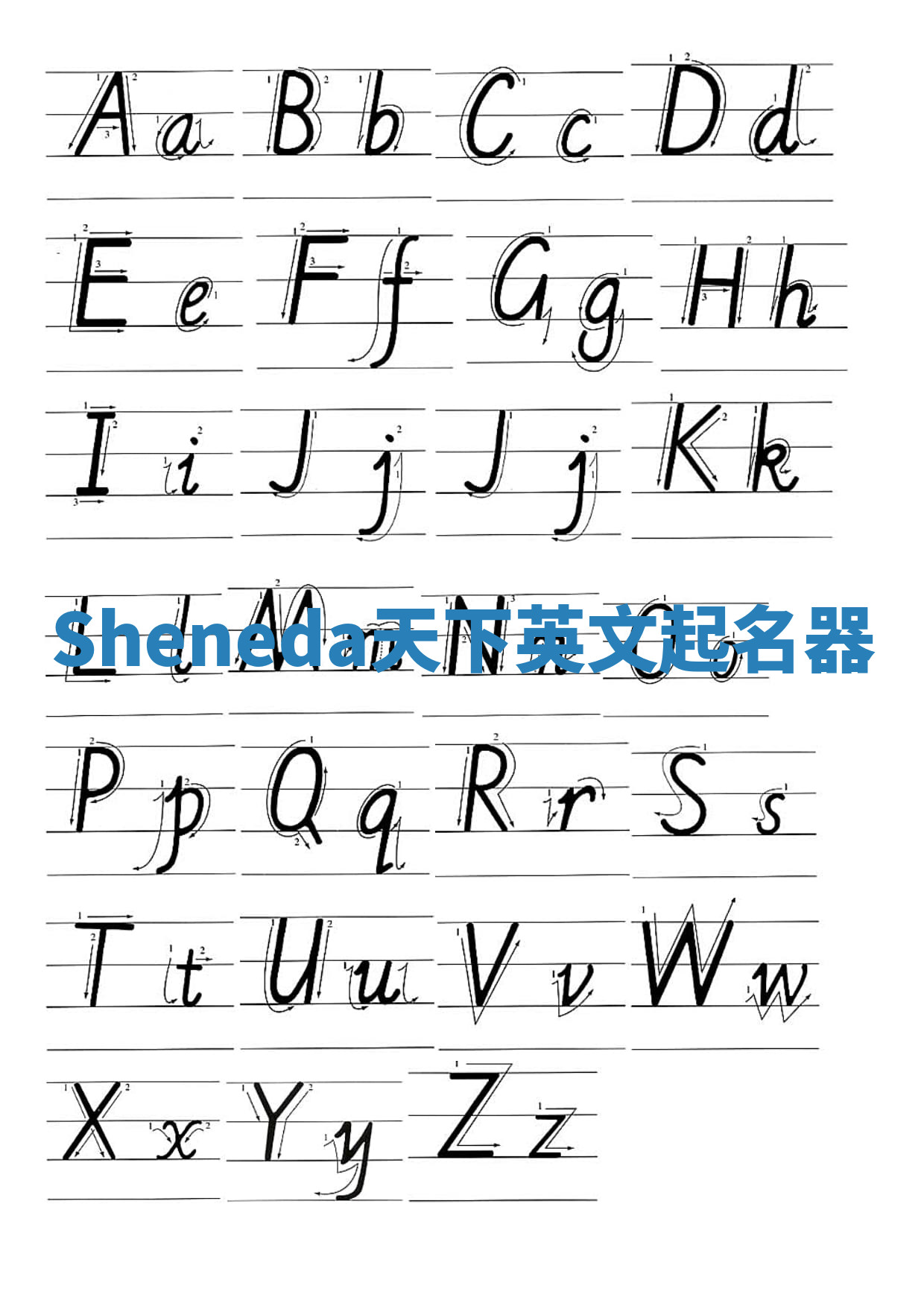 Sheneda天下英文起名器 Sheneda天下英文起名器