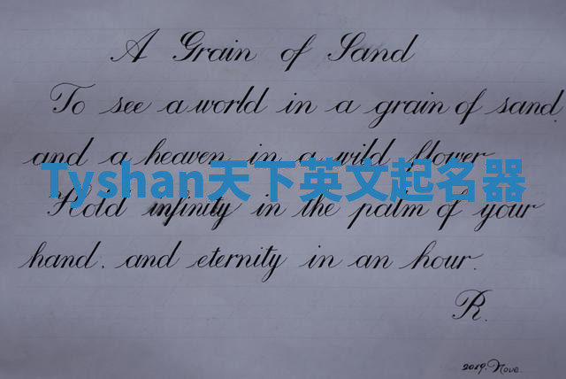Tyshan天下英文起名器 Tyshan天下英文起名器
