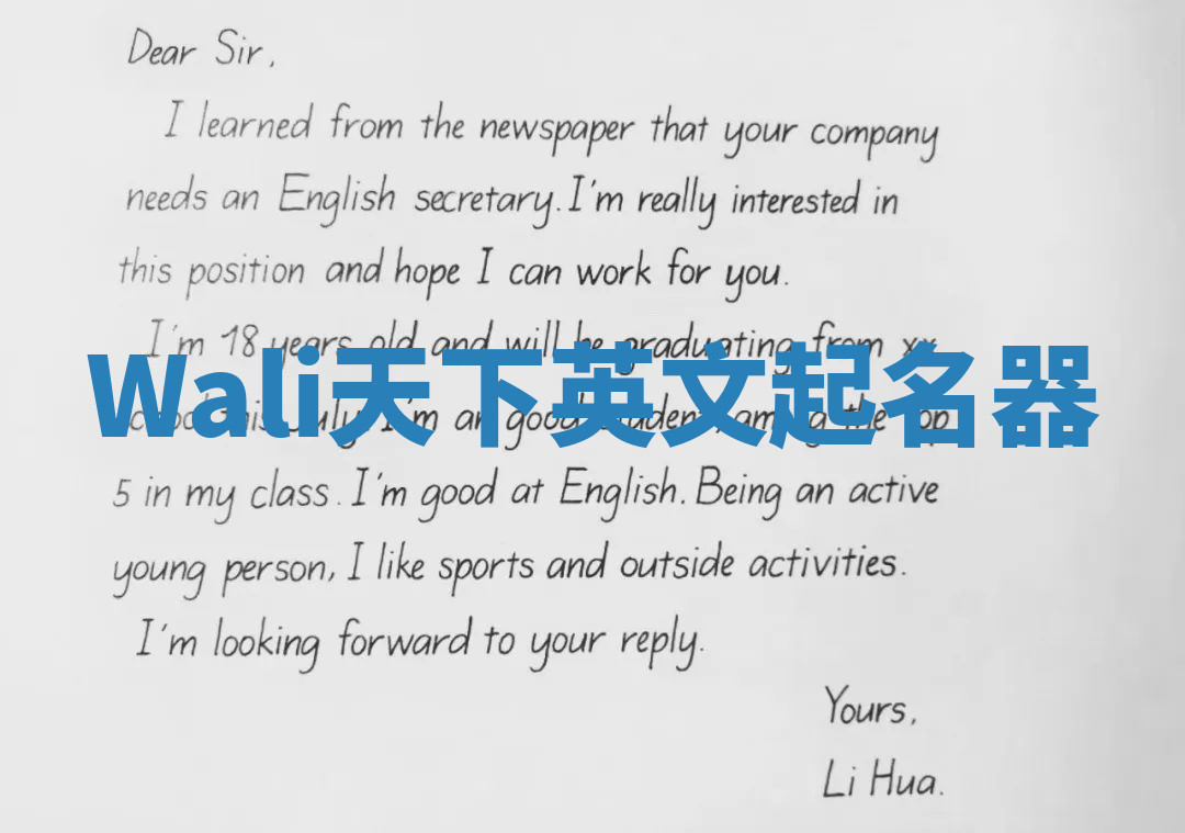 Wali天下英文起名器