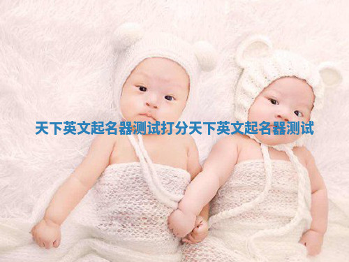 天下英文起名器测试打分_天下英文起名器 测试